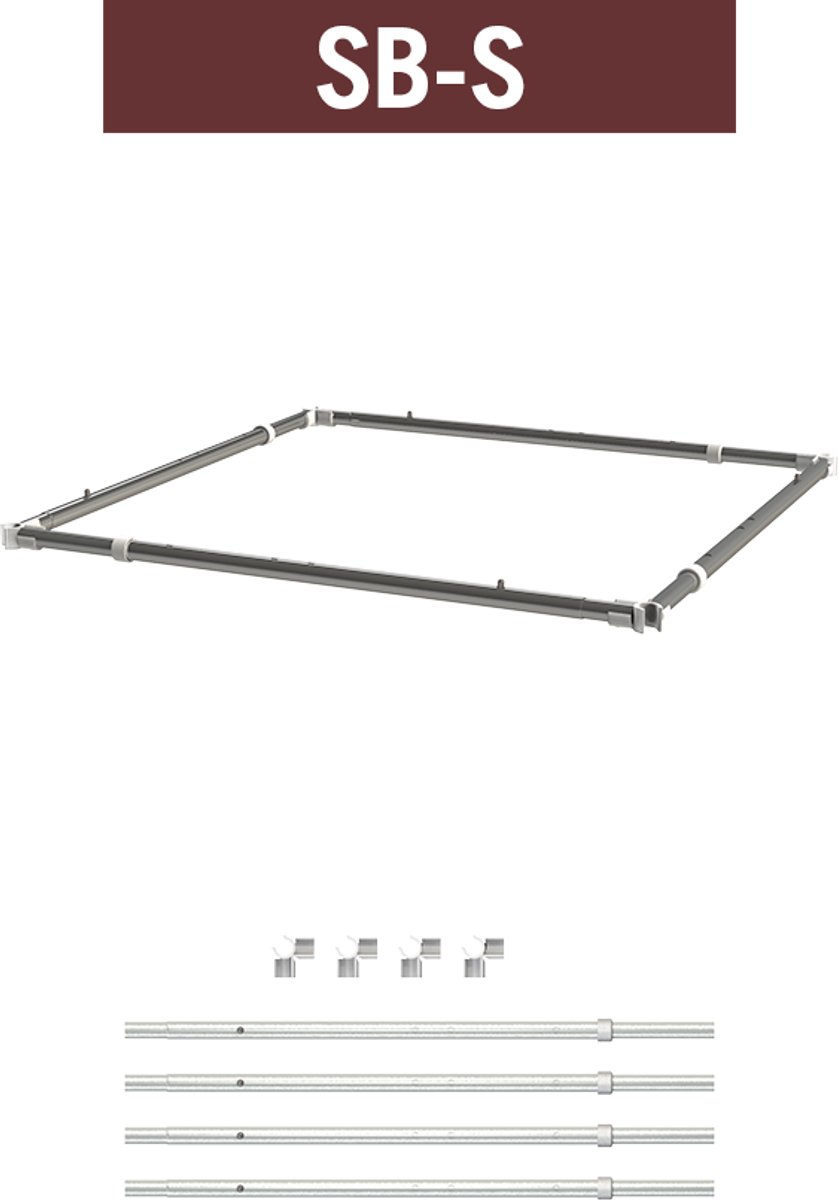 Secret Jardin SB-S Space Booster Uitschuifbaar van 60x60cm tot 90x90cm