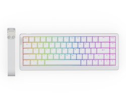 EPOMAKER HE68 Lite - Hall Effect - 8000hz - Magnetisch Toetsenbord - RGB - 65% - QWERTY - Gaming Keyboard - Clear Mag Switch - Wit