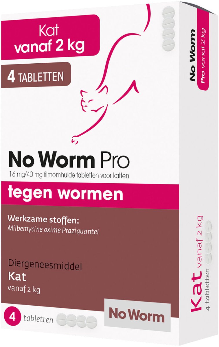 Vlo teek en worm Kat 2-12 kg