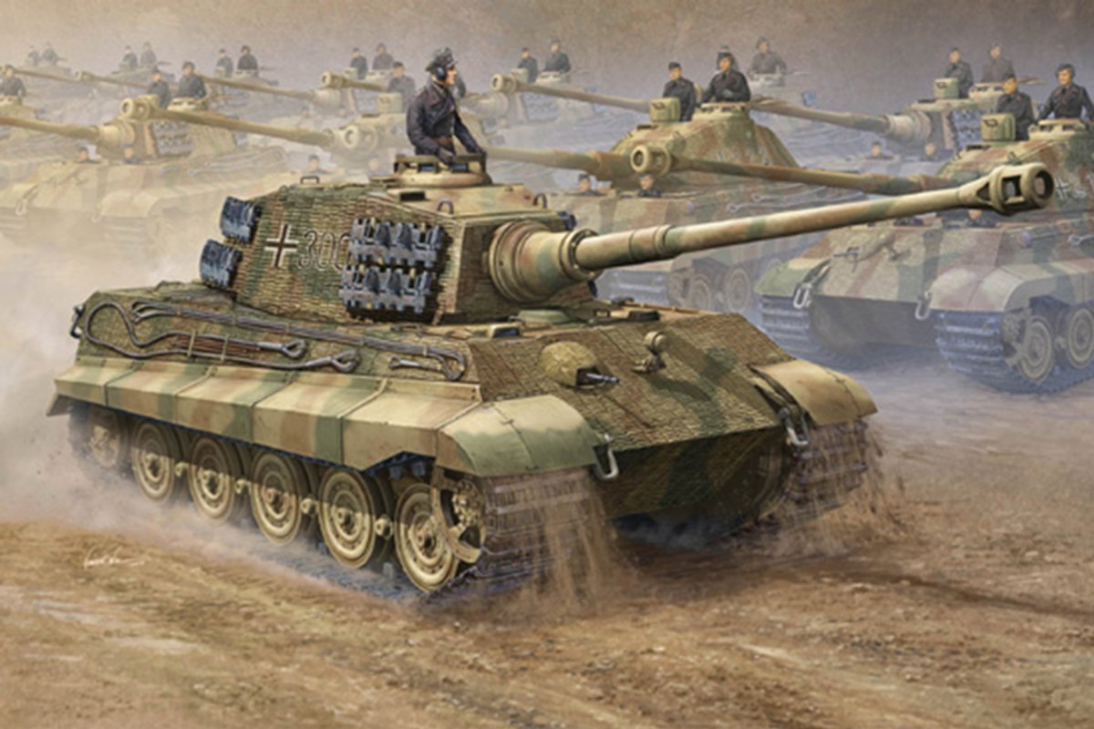 Trumpeter King Tiger - Porsche & Henschel Turret 2-in-1 - Zware Tank 00910