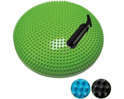 Tunturi Air Stepper Pad - Balanskussen - Wiebelkussen - Ergonomisch zitkussen - Kleur: groen - 33 cm - Incl. gratis fitness app