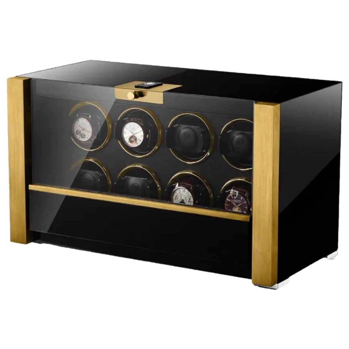 Modalo - 3908114G - Horlogeopwinder voor 8 horloges - zwart - Victory
