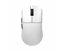 ATK F1 Pro Max – Draadloze Gaming Muis – 42g – PAW3950 Sensor – Ultralicht – 8 kHz – MCU Nordic nRF52840 – Grote 500 mAh Batterij – Omron Optische Switches – Ice-Feel Coating – Wit