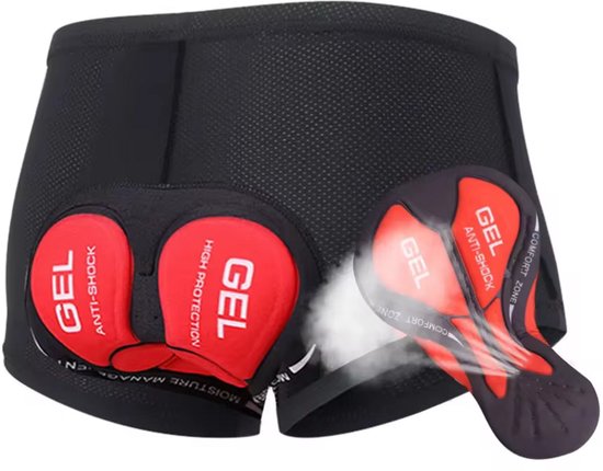 Mountainbike Onderbroek Mesh - MTB Broek - Fiets Sportonderbroek - Zwart - Onderbroek met Zeem - 5D Gel Pad Shockproof - Maat XXL — afbeelding 2
