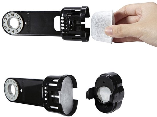 Waterfilter voor koffiemachine, 6 stuks geactiveerde koolstof Sage Barista Express waterfilterkern voor herbruikbare filtervervangingen Compatibel met