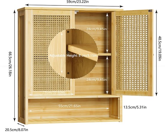 Gigicial Over De Deur Organizer - Hangende Organizer Over De Deur - Veelzijdige