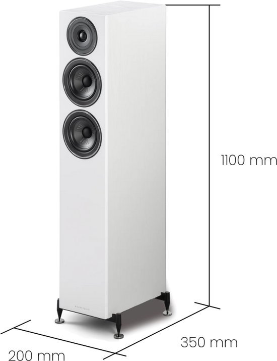 Wharfedale Diamond 12.4 - Vloerstaande luidsprekers - Klartity TM drivers– Krachtige audioprestaties - Wit (per paar - 2 stuks) van Wharfedale — afbeelding 4