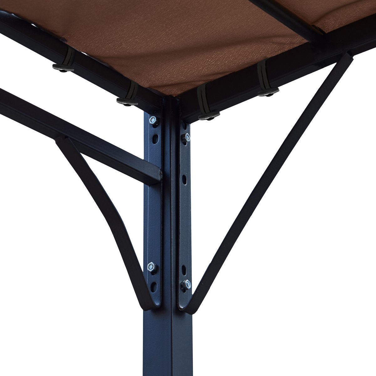 Pergola voor wandmontage 3 × 25m NICE taupe