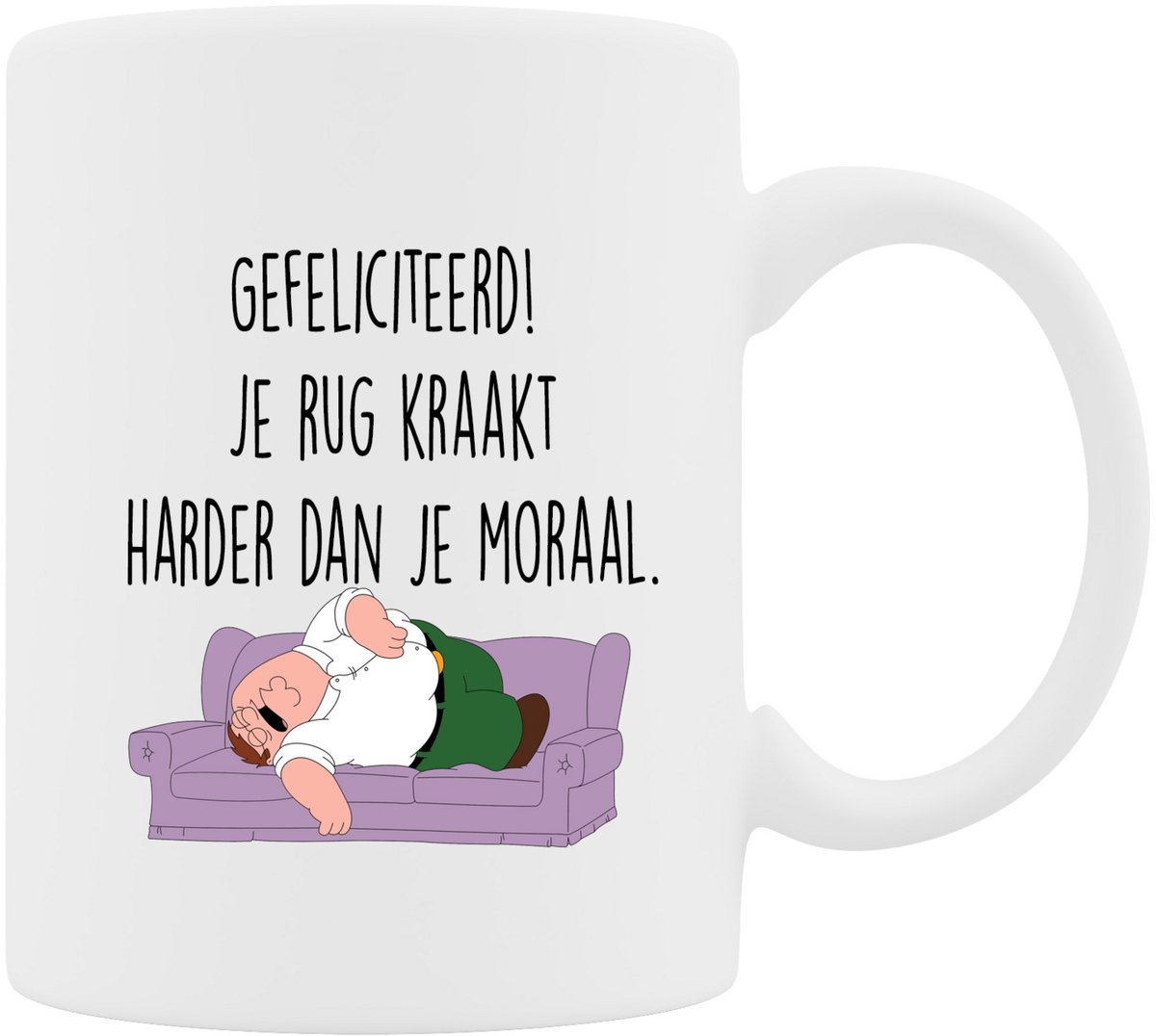 Mok - Verjaardag De Krakende Rug - Het Ultieme Verjaardagscadeau
