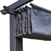 Pergola 3 × 3m CASSIS grijs - aluminium structuur