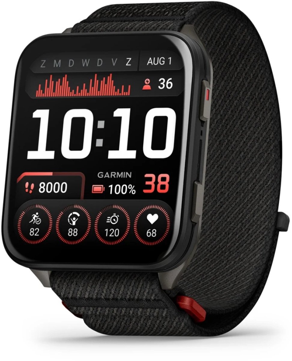 Garmin Venu X1 Saffierglas Smartwatch Titanium Zwart