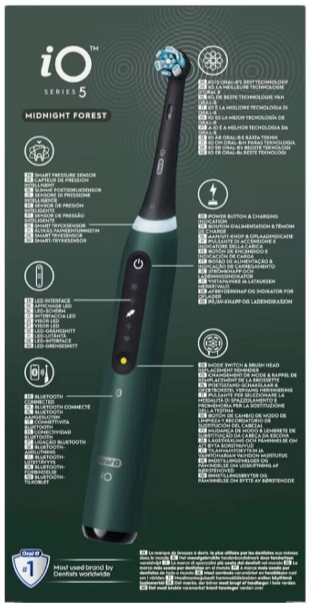 Oral-B iO 5 Elektrische Tandenborstel - Donkergroen - afbeelding 3