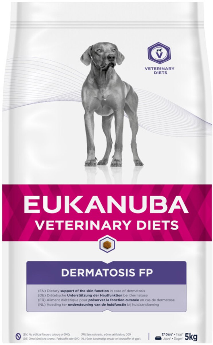 Eukanuba Veterinary Diets Dermatosis FP Hondenvoer – 5 kg