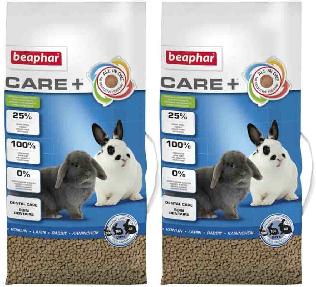 Beaphar Care+ Konijn Adult - 2 x 10 kg - Voordeelverpakking