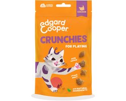 Edgard & Cooper Adult Crunchies Kattensnack Kip - 8 x 50 gr - Voordeelverpakking