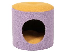 Coockoo Kattenhuisje Happy House Geel/Paars