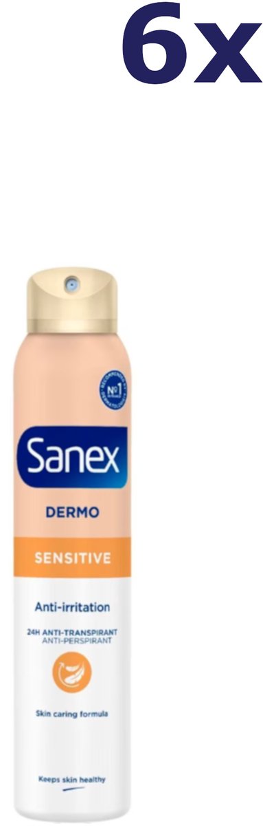 6x Sanex Deo spray - 150ml - dermo sensitive