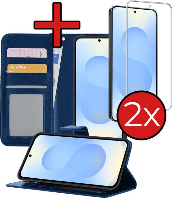 Étui portefeuille pour Samsung Samsung FE avec Bookcase d'écran - Bleu foncé