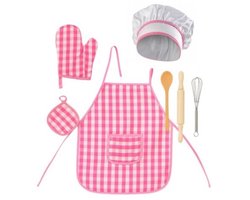 Goodz4All Verkleedkleding Speelgoed Keukengerei Kookschort Keukenschort Koksmuts Kind