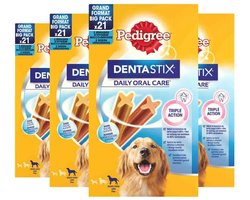 4x Pedigree Hondensnack Multipack Dentastix 21 stuks