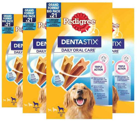 Pedigree Dentastix Hondensnacks Maxi Multipack 21-pack - 4 x 810 gr - Voordeelverpakking