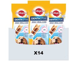14x Pedigree Dentastix Hondensnacks Maxi Single 4-pack 154 gr
