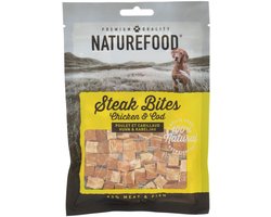 8x Rosewood Naturefood Steak Bites Kip & Koolvis 100 gr