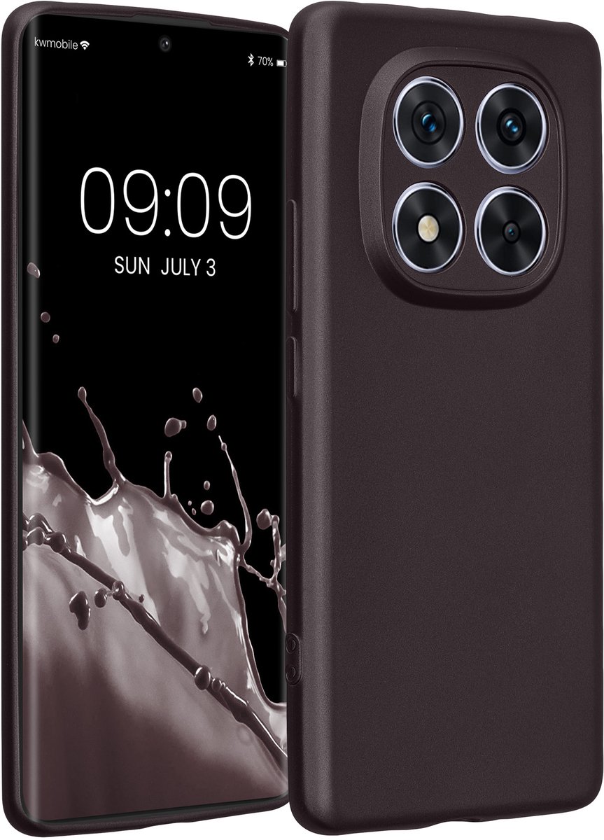 kwmobile metallic telefoonhoesje van TPU - geschikt voor Xiaomi Redmi Note 14 Pro 5G / Poco X7 - Flexible case voor smartphone - In metallic braam