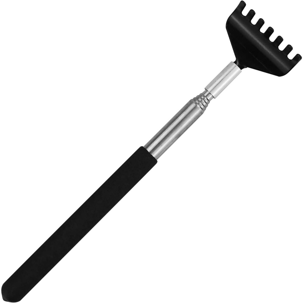EXCITAT Scratcher - Rugkrabber - Roestvrij staal - Intrekbaar - Voor rugkrabben - Zwart