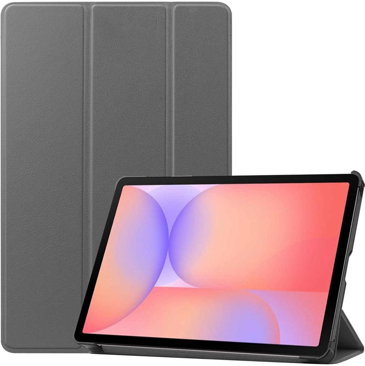 Coverup Tablethoes geschikt voor Samsung Galaxy Tab S10 Lite Hoesje - Tri-Fold Book Case met Wake/Sleep - Grijs