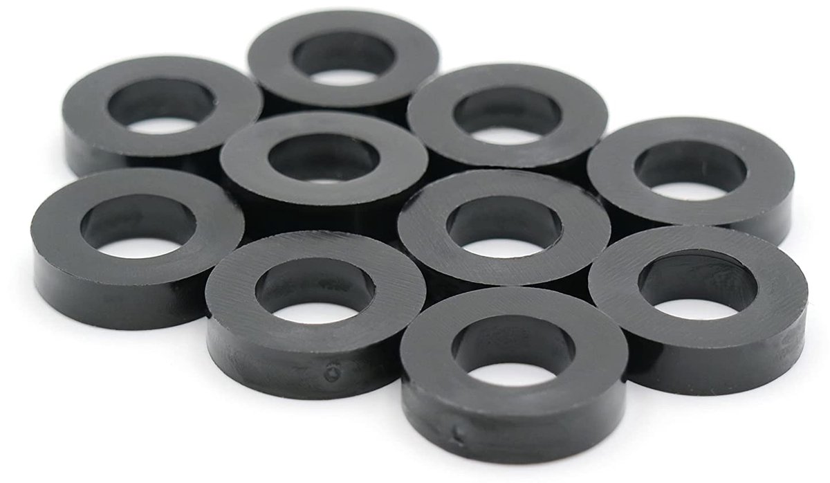 Afstandsstukken M8 - HD-polyethyleen - L 5 mm x Ã˜ 15/8,2 mm - 10 stuks