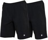 Lot de 2 shorts de sport Donnay (Graig) - Homme - Noir (020) - Taille S