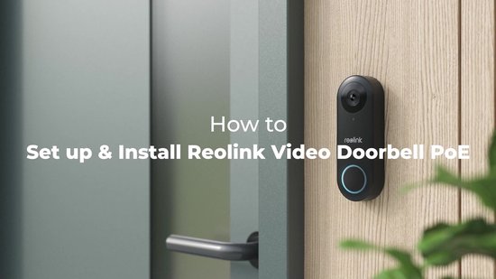 Reolink Bedrade PoE Deurbel - 2K+ 5MP - 180° Breedbeeld - Slimme Detectie - Tweewegaudio - Geen Maandelijkse Kosten - Snel Antwoord - 1-pack Met Chime