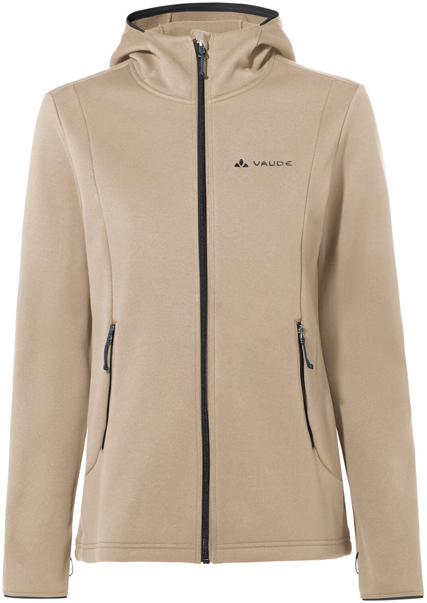 VAUDE Idris fleece hoody, fleecejas, dames outdoor sportjasjes, niet waterdicht, niet winddicht, fleece, capuchon, regular fit