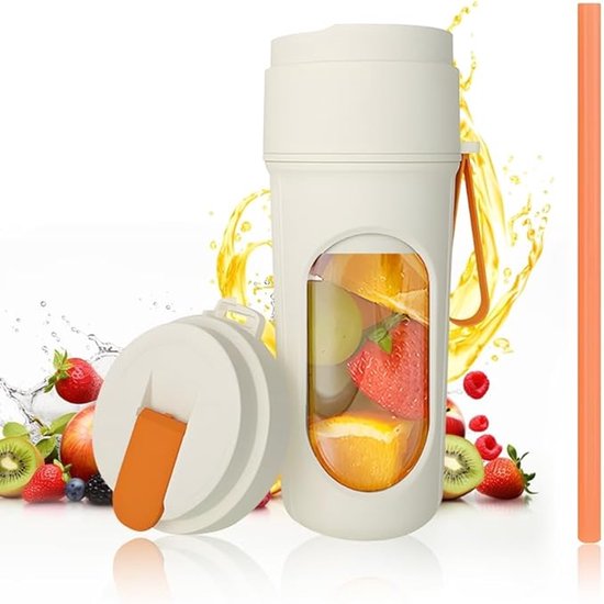 Spardar Draagbare Blender, 500 ml Miniblender van met Led-Display, voor