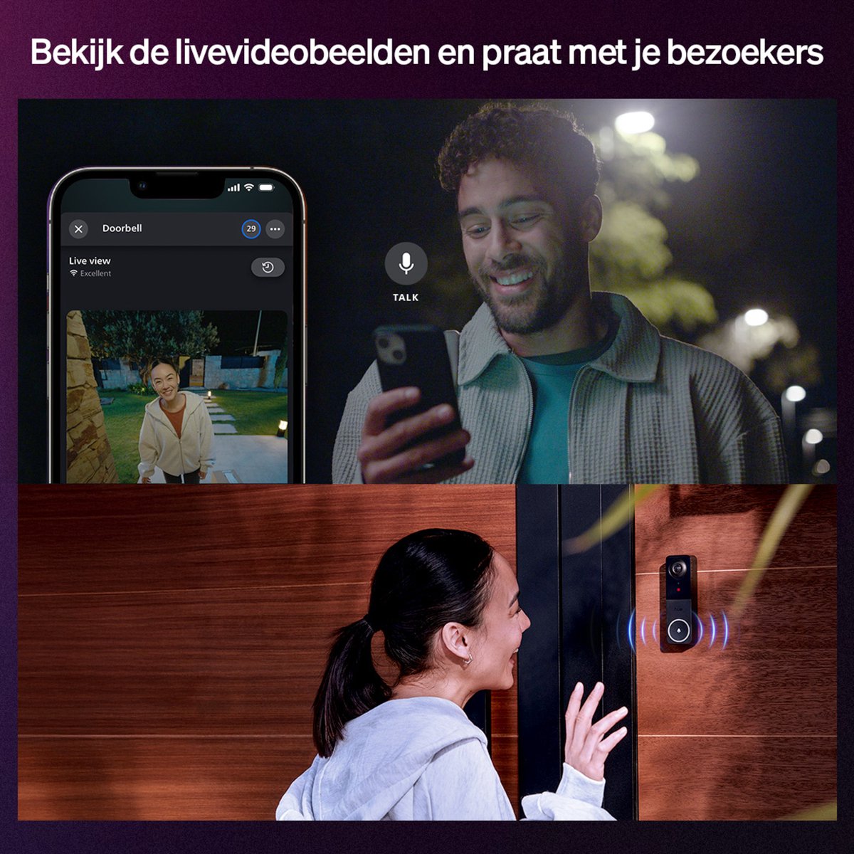 Hue Secure bedrade videodeurbel 2K-video en - afbeelding 2