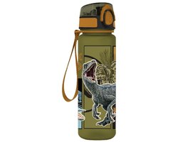 Jurassic World Drinkfles 650 ml – Must – BPA-vrij PCTG – Velociraptor Design - 1 Stuks (groen of oranje)