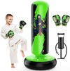 Sac de frappe gonflable stable pour Enfants – Système de boxe de 166 cm avec Gants de boxe pour Garçons et Filles de 5 à 12 ans