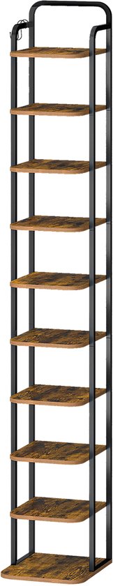 Industriële Stalen Boekenkast met 4 Planken Tapioca Beige