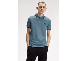 Fred Perry Twin tipped polo - stockport blue navy