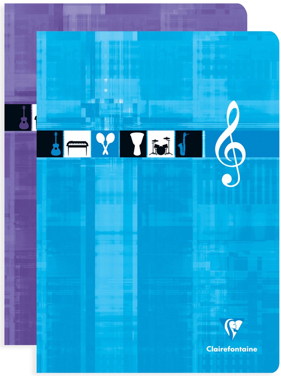 Clairefontaine muziekschrift A4, 10 notenbalken