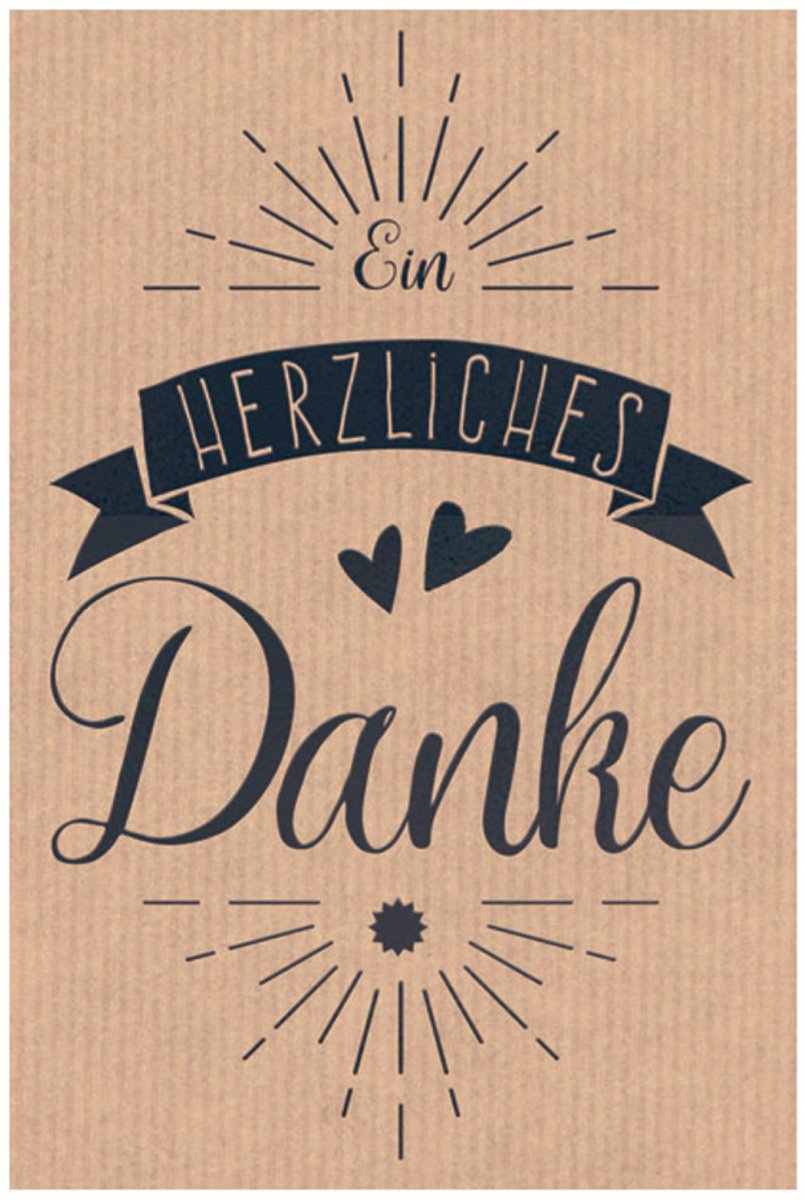 Minikaartje 'Hartelijke dank'