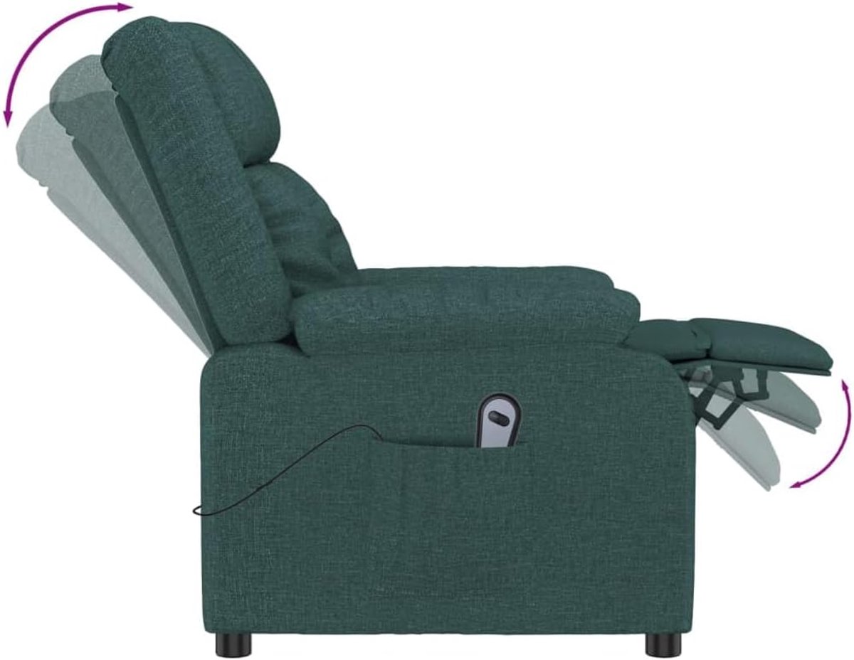 Industrialhome Elektrische Relaxstoel Donkergroen