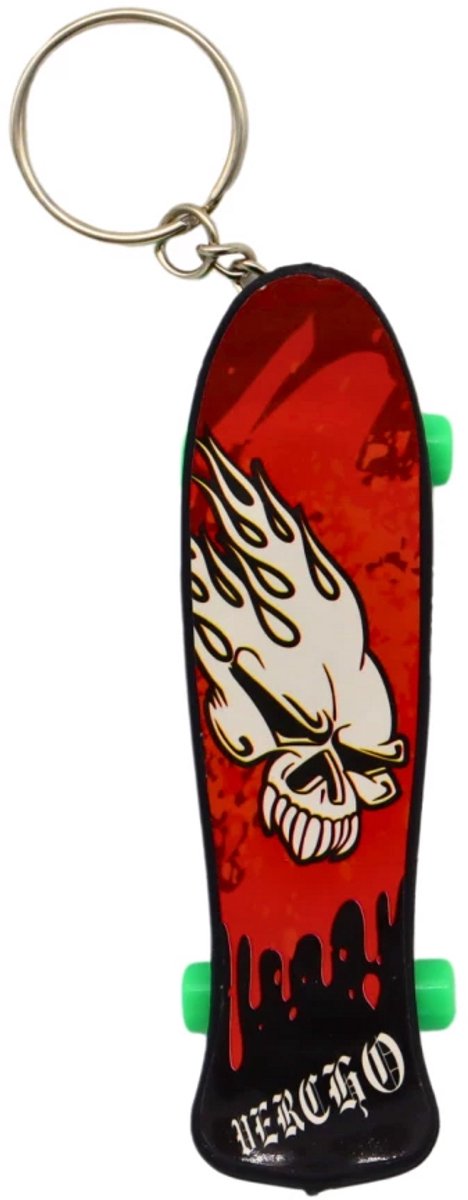 Sleutelhanger Vinger Skateboard – Design 1 – Mini Fingerboard Speelgoed – Stoer Skateboardje voor Kinderen en Skaters