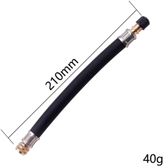 OUYLAF Flexibel ventiel verlengstuk - Verlengbuis Voor Bandenpomp - 21cm - Verlengbuis - Met dopje - autobanden - 4pcs - rubberen ventieladapter voor RV-auto， fiets，aanhanger，transit adapter — afbeelding 2