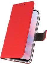 Wallet Case Hoesje voor Huawei Y9 2019 Rood