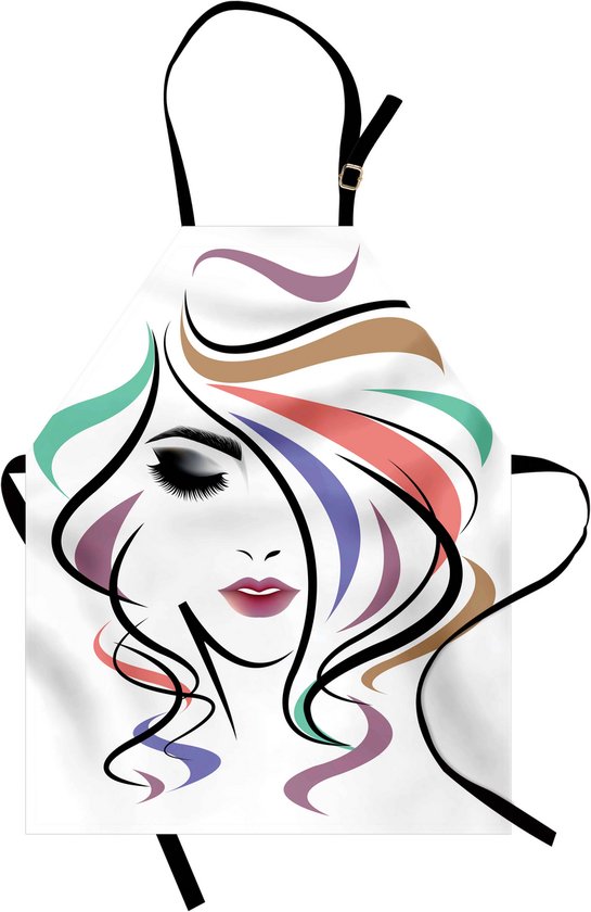 Tablier imperméable Maquillage des yeux charbonneux New, pour un usage quotidien et professionnel, 78 x 66 cm