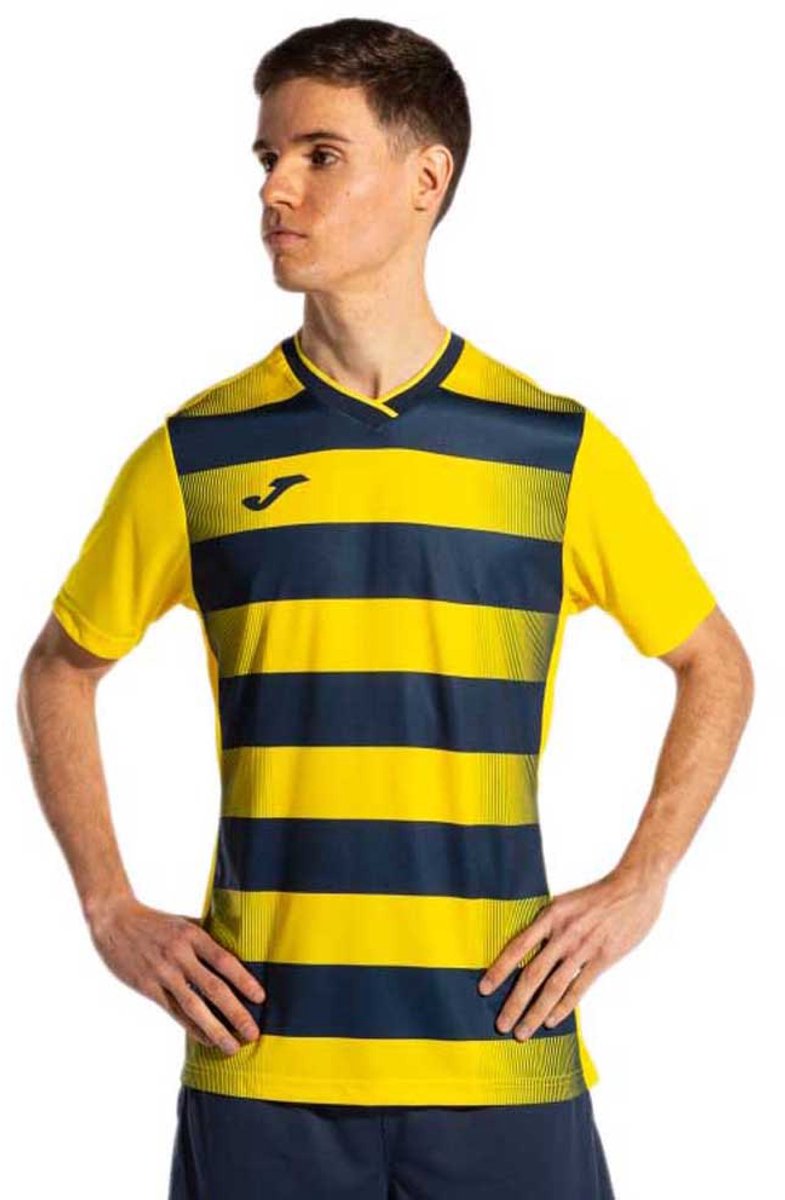 Joma Europa V T-shirt Met Korte Mouwen Geel XL Man