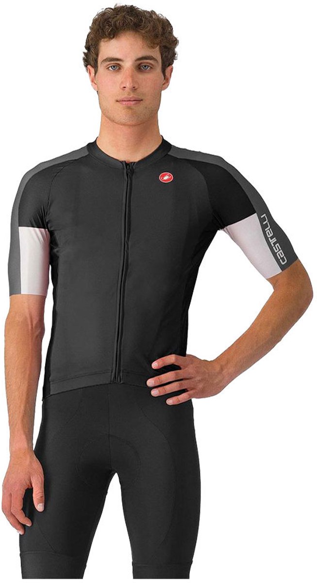 Castelli Entrata 6 Korte Mouw Wielertrui Grijs S Man