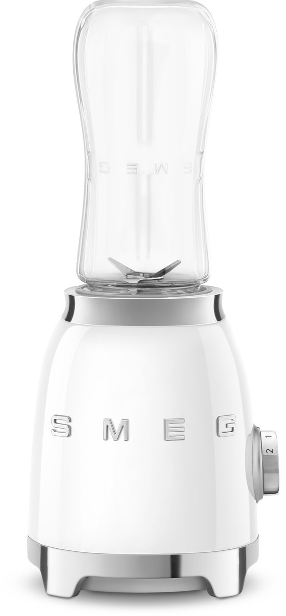 SMEG PBF00WHEU - Personal Blender - Jaren 50 - Wit - incl. 1 Bottle-to-Go